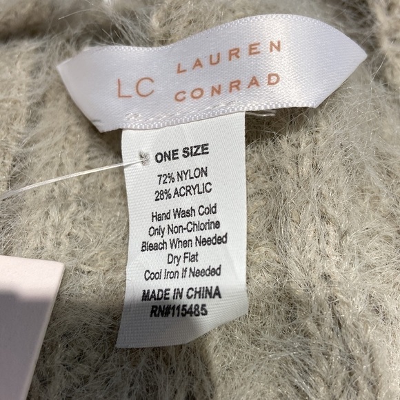 Luxuriously soft Lauren Conrad NWT sleeveless cardigan, sweater vest OS - Picture 5 of 8